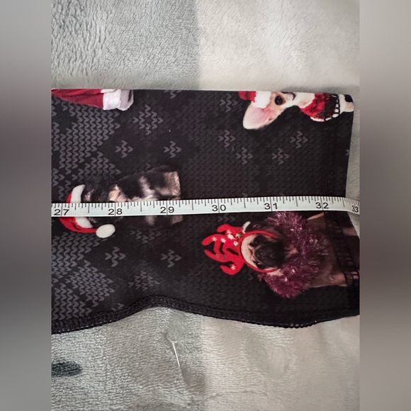 EVCR Christmas dogs print leggings yoga pants - Picture 8 of 14